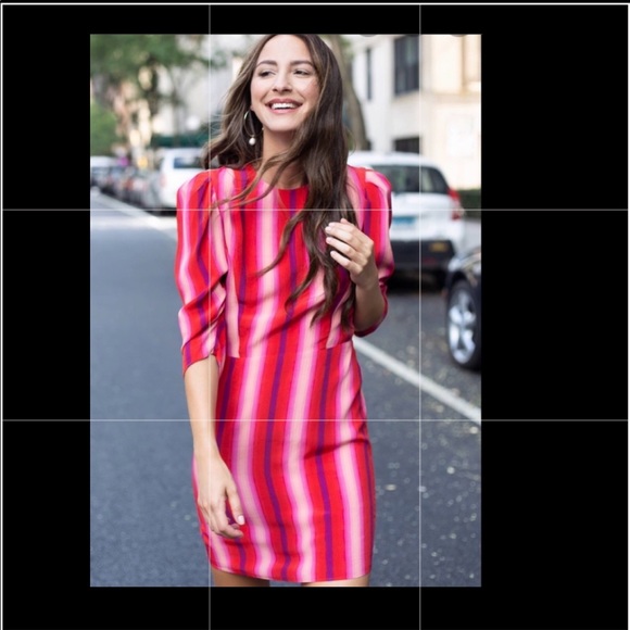 Something Navy Dresses & Skirts - Something navy mini dress stripe red pink large